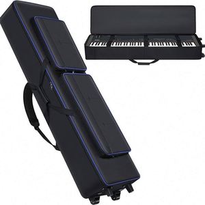 Étui pour clavier à 88 touches avec roulettes, sac de transport pour piano avec poignées et bretelles, fabriqué en usine BSCI - Product Image 1