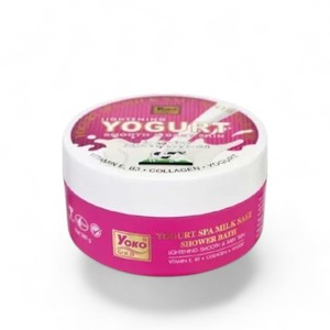 Y604 Yoko Gold Yogurt Spa Milk Salt Shower Bath 380g. for Skin Lightening Enriched Vitamin E, Milk Protein and Yogurt Filtrate - Product Image 6