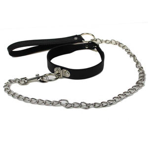 Juguetes Sexuales BDSM, Collar <span class=keywords><strong>de</strong></span> Esclavo, Correa, Cadena <span class=keywords><strong>de</strong></span> Acero, Restricción, Juego para Adultos, Collar <span class=keywords><strong>de</strong></span> Castigo para Perros, 100% Impermeable, Negro - Product Image 5