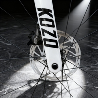 Vélo de route aérodynamique en fibre de carbone 700C, 24 vitesses, frein à disque hydraulique, jeu de roues en carbone de 50 mm, axe traversant, 5 tailles, vélo de course pour adultes