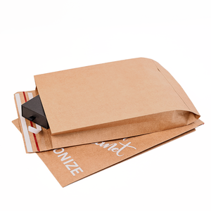 Biểu Tượng Tùy Chỉnh In Tự Dính Gusset Túi Các Tông Nâu Giấy Phong Bì Bao Bì Bưu Phẩm <span class=keywords><strong>Kraft</strong></span> Quà Tặng Giấy Phong Bì - Product Image 1