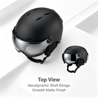 Masque de ski intégré ABS EPS pour adulte, chaud, taille L (54 à 60 cm de circonférence de tête), modèle HT63, OEM ODM, vente en gros