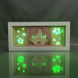 Boîte à lumière Anime <span class=keywords><strong>Nana</strong></span> Komatsu pour chambre d'enfant Décoration Manga Veilleuse LED Hachi Paper Cut Lightbox À côté de la lampe - Product Image 4