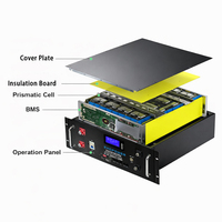 Batterie LiFePO4 51,2 V 100 Ah 5,12 kWh 48 V 24 V pour montage en rack, certifiée CE, avec RS485 et CAN, pour installateurs solaires, distributeurs EPC PV et alimentation d'usine
