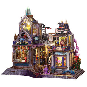 Maison <span class=keywords><strong>de</strong></span> poupée miniature DIY, modèle <span class=keywords><strong>de</strong></span> <span class=keywords><strong>jouet</strong></span> artisanal <span class=keywords><strong>en</strong></span> <span class=keywords><strong>bois</strong></span>, cadeau <span class=keywords><strong>de</strong></span> Nouvel An, maison <span class=keywords><strong>de</strong></span> poupée scénique style <span class=keywords><strong>chalet</strong></span> pour filles, cadeau pour enfants - Product Image 3