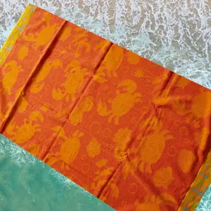 100% cotton new luxury print jacquard soft beach towel bath towel