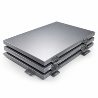 Panneau de revêtement en aluminium PVDF architectural pour système de mur-rideau métallique extérieur moderne, ignifuge CE ISO
