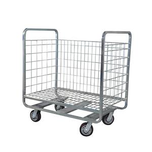 Mercancías de almacenamiento de acero inoxidable de nuevo diseño, marco cuadrado, contenedor de rollo abierto, carro rodante para entrega de bebidas de leche - Product Image 4