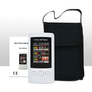Détecteur EMF multi-champs professionnel 10 GHz, détecte 3 types de rayonnement (MF, EF, RF), avec avertissement lumineux et certifié CE - Product Image 4
