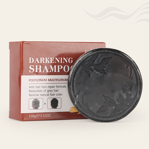 Polygonum Multiflorum Shampoo oscurante riduzione dei capelli grigiore radice dei capelli nutriente naturale senza solfato Bar Shampoo per capelli - Product Image 1