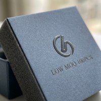 Boîte en carton rigide avec couvercle et base personnalisés Lipack, texture gaufrée, fermeture magnétique, emballage cadeau pour bijoux