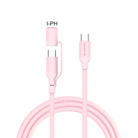 Aksesoris Ponsel Kabel Data Silikon Ekstensi 1.5M BJ67 Tekstur Ramah Kulit Kabel Usb c Sempurna untuk Perjalanan & Penggunaan Kantor