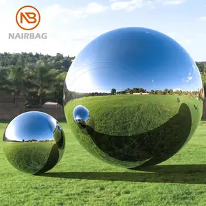 Inflatable Mirror Ball Christmas Decoration Advertising Outdoor Party Blow Up Spheres Mirror Balloons