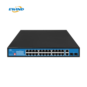 สวิตช์ PoE แบบจัดการได้ 24 พอร์ต รองรับมาตรฐาน L2 L3 IEEE 802.3 AF/AT กิกะบิต สำหรับกล้อง IP CCTV  ควบคุมผ่านระบบคลาวด์ด้วย AI อัจฉริยะ - Product Image 2