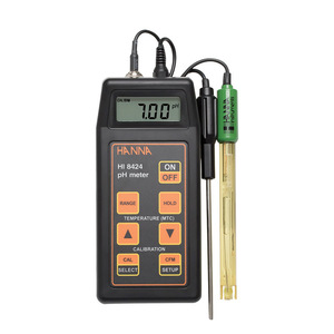 Medidor de pH Portátil Hanna Hi8424 con Compensación de Temperatura para Pruebas de Agua - Product Image 1