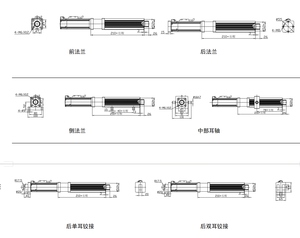 Servo-elektrische cilinder Automatische lineaire actuator Hoge precisie met positiefeedback Slag 1500 mm Snelheid 25 mm/s met reductiemiddel - Product Image 3