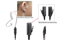 RAYTALK EM-4438 Micro-écouteur espion à tube acoustique - Plastique ABS, prise jack 3,5 mm, microphone flexible, garantie 12 mois pour usage au bureau et à domicile