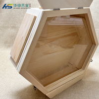 Caja de Casa de colmenas de abejas de flujo automático de madera comercial chino cosecha de miel automática colmena de flujo