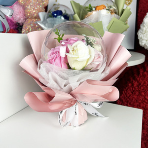 ดอกกุหลาบนิรันดร์ขายส่ง ลูกบอลโบโบ้ ของขวัญวันแต่งงาน วันคริสต์มาส วันวาเลนไทน์ ช่อดอกกุหลาบคงทนตลอดกาล - Product Image 1