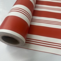 Bâche en tissu rayé légère enduite de PVC imperméable pour abri de voiture et bâche de camion