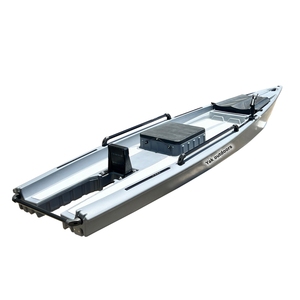 Thuyền kayak đơn Yak 13ft, khả năng điều khiển ổn định, dành cho các môn thể thao dưới nước, có động cơ, khoang chứa đồ lớn, làm bằng nhựa <span class=keywords><strong>PE</strong></span>, dùng để chèo thuyền và lướt sóng - Product Image 1
