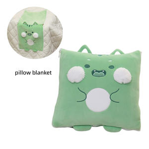 All'ingrosso peluche imbottito in cotone imbottito cuscini dello schienale verde gatto auto cuscino coperta maschera per gli occhi - Product Image 3