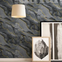 Papier peint PVC floral en marbre naturel à lattes modernes CARRARA2Series 0,53*9,2m pour salon, hôtel, chambre à coucher, salle à manger, couloir d'escalier