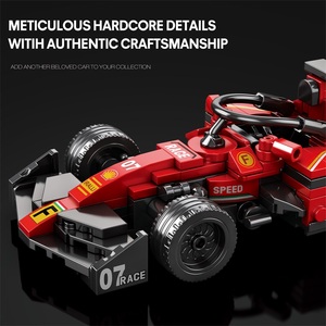 Reofirx 663 khối xây dựng, công thức, tám đồ trang trí đua lưới, mô hình siêu xe vô địch tốc độ, đồ chơi lắp ráp quà tặng cho bé trai - Product Image 5
