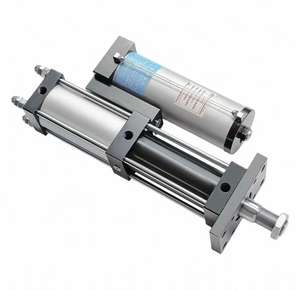 Cilindro Pneumatico Idraulico Personalizzabile in Acciaio Inox Serie 80x50x10-3T/5T/10T/20T Booster - Product Image 1