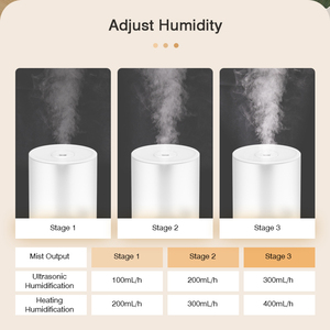 루날 뉴 핫 스팀 4L 가열식 KC 초음파 가습기 (LED 조명 & 아로마테라피 기능 포함) 가정용 1년 보증 - Product Image 4