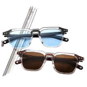 Gafas de sol de diseño moderno y asequible para hombres y mujeres, con montura pequeña y protección UV, ideales para el turismo playero. - Product Image 1