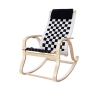 Chaise berçante en bois de bouleau de style moderne chaise de loisirs pour la maison meubles pour le salon