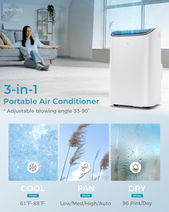 EUHOMY 14,000 BTU High Quality Smart Home <b>Portable</b> <b>AC</b> Air Conditioner With Cooling Air Conditioner Cools Air Conditioner Cools a - Product Image 3