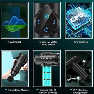 <strong>2026</strong> Hot Selling Electric Booster Percussion Tissue Vibration Body Muscle Heating <strong>Massage</strong> Gun - Product Image 4