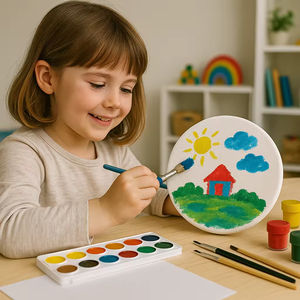 Lienzo Redondo Estirado para Artistas, Marca SHENGCHENG, 280g, Blanco sobre Marco de MDF, Tamaños Personalizados de 10 a 60cm, Precio Económico al por Mayor - Product Image 6