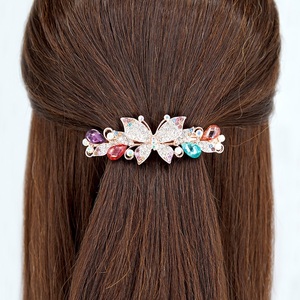 Coloré Strass Papillon Cheveux Barrette Bling Diamant Fleur Épingle À Cheveux Paillettes Strass Printemps Pince À Cheveux Pour Les Filles - Product Image 4
