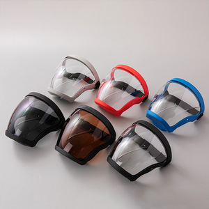 نظارات السلامة الشفافة القابلة لإعادة الاستخدام ، واقية للوجه مقاومة للأتربة لأعمال النجارة ، نظارات قناع للعمل بإطار من كلوريد البولي فينيل - Product Image 5