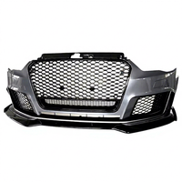 Nouvelle couverture de pare-chocs avant PNB de haute qualité Audi A3/S3 berline 2013-2016 |   Kit carrosserie style RS3 |   Lèvre de calandre avant noir brillant |   6 mois