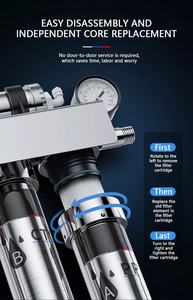 Ultrafiltratie Machine Uf Ultra Roestvrij Staal 304 Filter Behuizing Keuken Waterzuiveraar Filter Waterzuiveraar - Product Image 6
