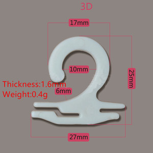 Ganchos de Plástico Transparentes Blancos de Alta Calidad al por Mayor con Gancho para <span class=keywords><strong>Cuello</strong></span> de <span class=keywords><strong>Camisa</strong></span> y Clips para Calcetines, Accesorios para Ropa - Product Image 2