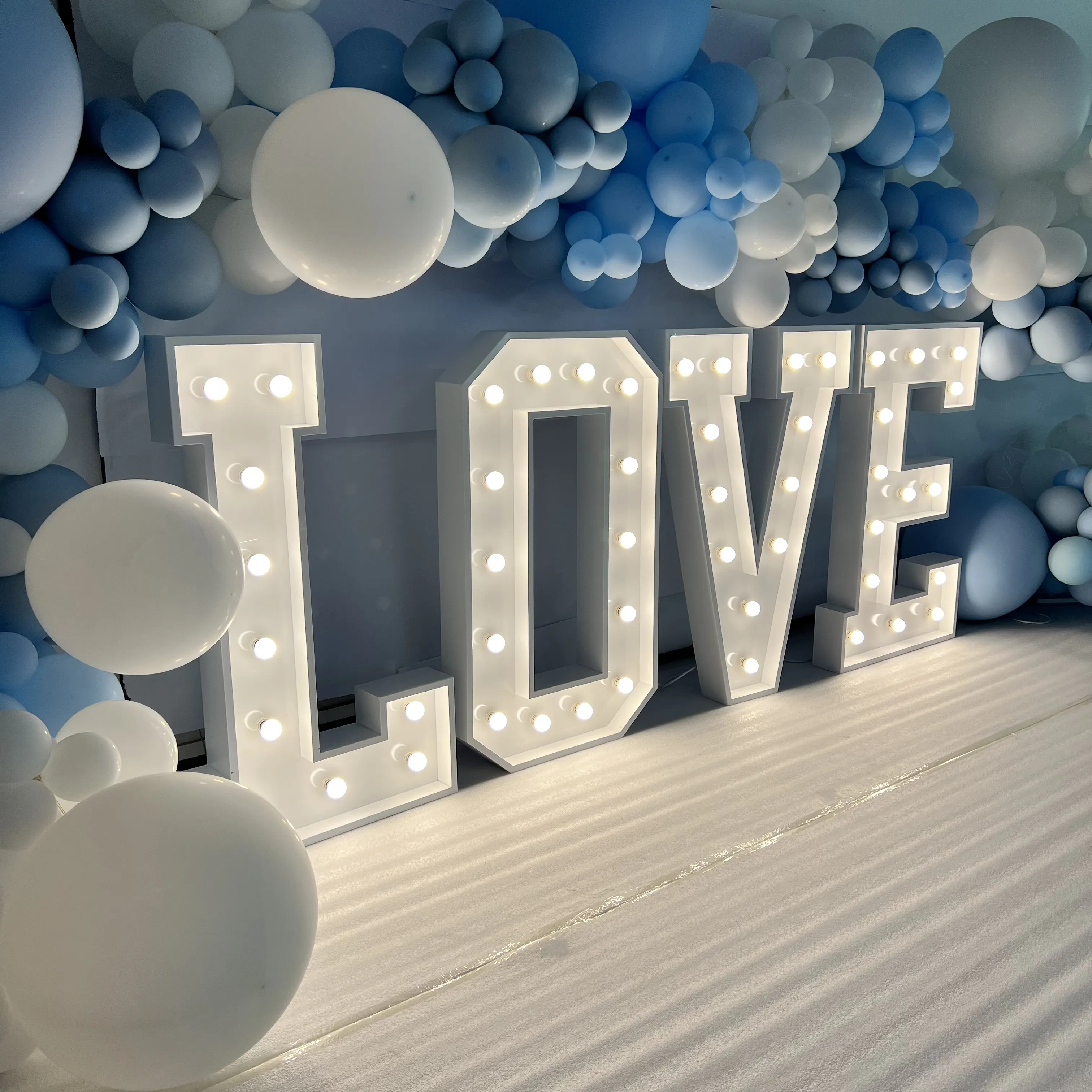 Wedding Baby 5 Ft Rental Stainless Steel 4ft Marquee Letters Love Big Size Sign Light