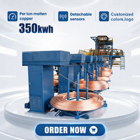 Máquina de fundición continua de varillas de cobre y latón de 8 mm o más