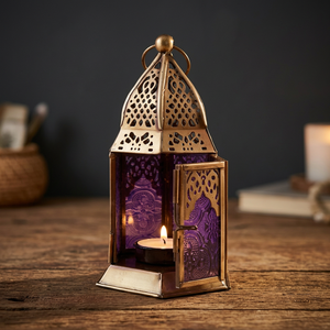 Farol Metálico Hexagonal Pequeño de Alta Calidad, Decoración Navideña, Duradero, Ecológico, Estilo Único, para Fiestas y Otros Eventos - Product Image 4