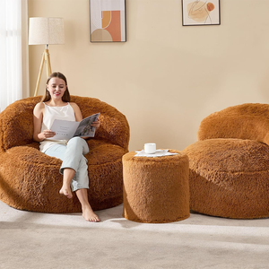Fauteuil géant pour adulte sans remplissage Grands poufs avec dossier Canapé paresseux - Product Image 6