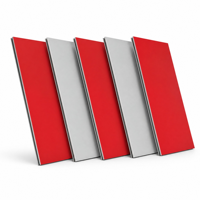 Plaque composite aluminium (ACP/ACM) moderne brillante 4x8 de 4 mm pour revêtement extérieur de façade mur rideau de bâtiment hôtelier