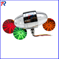 Feu de signalisation LED multicolores en forme de pastèque, double face, chromé, 12-24V pour camions lourds et remorques