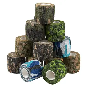 Hot sale Outdoor woodland hunting and tactical accessories Bionic Adhesive Camouflage Tape Wrap