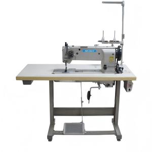 Nouvelle machine à coudre industrielle à point noué, à bras long, haute vitesse, à pied entraîneur, à plat, à aiguille simple, robuste, avec moteur, pour tissus lourds, modèle 6610 - Product Image 1