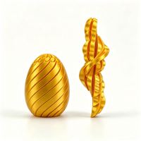 Corporate Gift Idea 3D Printed Spiral Fidget Egg Biodegradable PLA Material 13.8cm Height Unique Gift Idea Gift Decoration