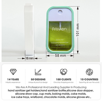 Flacon pulvérisateur désinfectant pour les mains rechargeable avec logo coloré personnalisé Conception étanche pour les voyages et le bureau